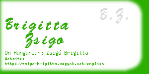 brigitta zsigo business card